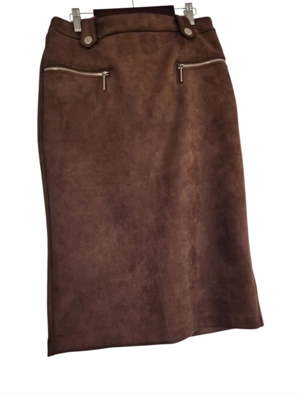 MARC NEW YORK Brown Suede Pencil Skirt- Size XS